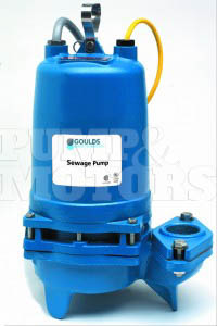 Goulds 2WD52C1DA 1/2HP Dual Seal Sewage Pump 230V Single Phase