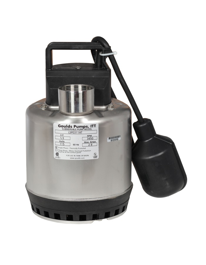 Goulds LSP0311A 1/3 HP 115V- Submersible Sump Pump Goulds LSP0311A 1/3 HP 115V- Submersible Sump Pump