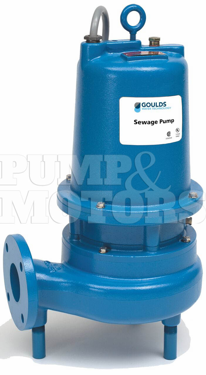 Goulds WS1532D3 1-1/2 HP Submersible Sewage Pump