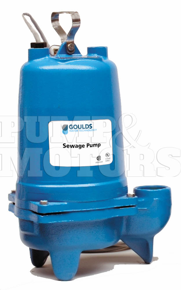 Goulds WS0746B 3/4HP Submersible Sewage Pump 380 Volts - Click Image to Close